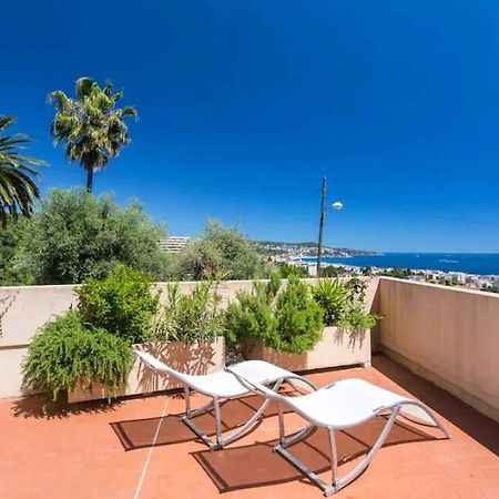 ניס Relaxing Place With Wonderful View...Calme Avec Vue Magnifique Sur La Baie Des Anges, Mais En Campagne A 12 Minutes De La Promenade Des Anglais מראה חיצוני תמונה